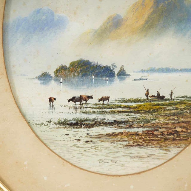 Serene Landscape Watercolor by Edwin Earp
