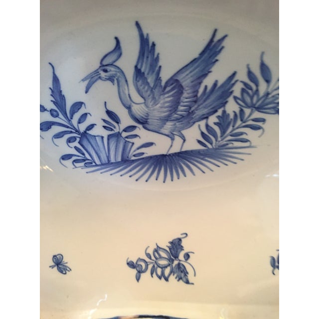 Late 19th Century 19th C French Malicorne Faience Serving/Barber Bowl by Emile Tessier For Sale - Image 5 of 11