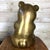 Mid 20th Century Vintage Mid-Century Brass Panda Bear Eating Bamboo Home Decor Heavy Statue For Sale - Image 5 of 14