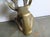 Realism Brass 5 Point Deer Head Sculpture Created to Resemble Realistic Anatomy For Sale - Image 3 of 6