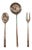 Mepra Linea 3-Piece Serving Set, Bronze For Sale