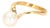 18k Yellow Gold "V" Shaped Ring Band With 8.3mm Pearl - Size 6.25 For Sale