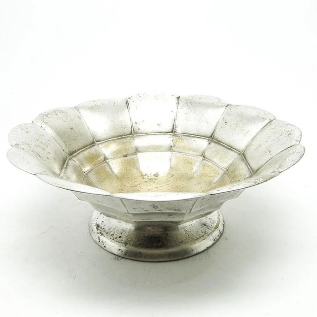 Art Deco Bowl on Stand by DBE, 1930s For Sale - Image 9 of 9