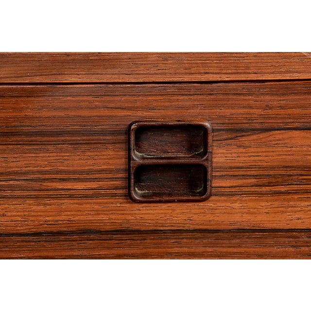 Small Danish Rosewood Chest of Drawers, 1960s For Sale - Image 10 of 13