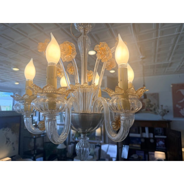 Early 20th Century Murano Glass Chandelier For Sale - Image 12 of 12