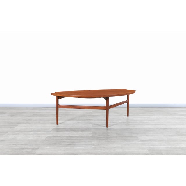 Wood Mid-Century Modern Teak Coffee Table by Finn Juhl for Baker, 1950s For Sale - Image 7 of 10