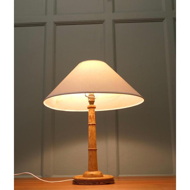 1930s Hand-Carved Table Lamp, 1930s For Sale - Image 5 of 8