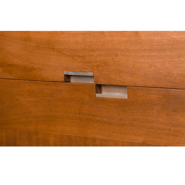 Brown Mid Century American of Martinsville Highboy Dresser For Sale - Image 8 of 13