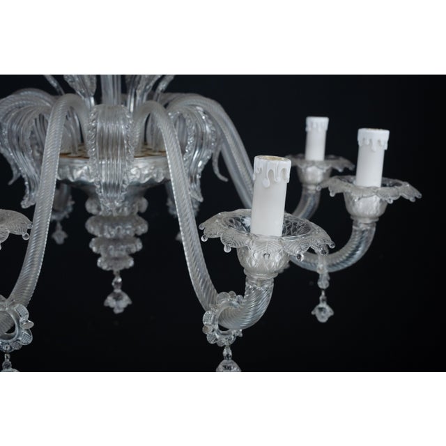 Bring timeless Italian elegance into your home with this stunning classic Murano glass chandelier, beautifully handcrafted...
