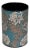 Chrysanthemums Aqua Tapestry Waste Bin For Sale