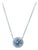 Tiffany & Co. Platinum Soleste Aquamarine & Diamond Necklace 1.00ct 3.88g For Sale