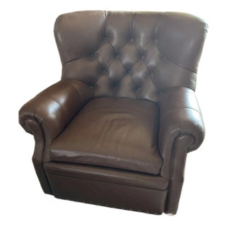 Hancock and Moore Author Swivel Accent Chair For Sale