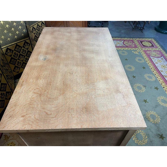 Wood Administrative Desk in Oak For Sale - Image 7 of 11