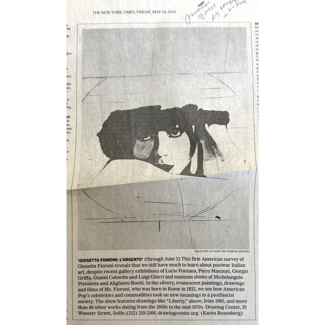 Giosetta Fioroni “Dreaming Day for Odilon” Monumental Work, Exhibited Rome 1984 For Sale - Image 12 of 18