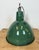 Industrial Green Enamel Factory Pendant Lamp, 1960s For Sale - Image 9 of 16