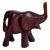 Vintage Carved Wood Elephant Figure For Sale