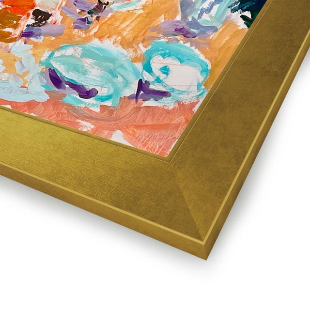 DESCRIPTION: The Terrace at Old Granary Cottage by Hugo Grenville in Gold Frame, Art Print SPECIFICATIONS: Type: Giclée...