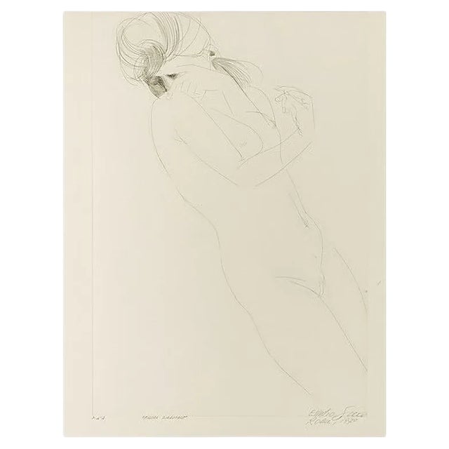 Female Figure - Original Etching by Emilio Greco - 1970 1970 For Sale