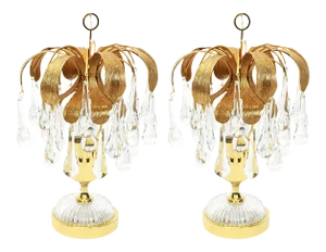 Murano Glass Teardrop Table Lamps by Palwa, Germany, 1960s