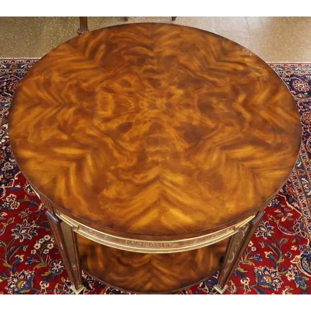 Theodore Alexander Eglomosie Mahogany Two Drawer Center Table For Sale - Image 13 of 14