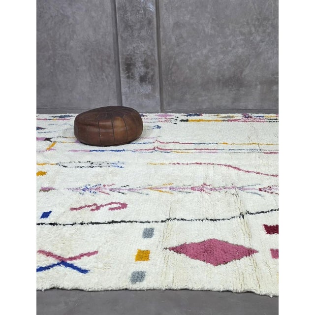 2020s Moroccan Azilal Wool Rug - 13.1 X 9.5 Ft For Sale - Image 5 of 8