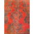 Turkish Vintage Turkish Oushak Hand-Knotted Rug, Red Geometric Design, 1900s For Sale - Image 3 of 12