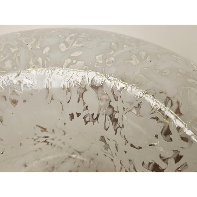 Vintage Table Lamp in Worked Glass and Golden Metal, 1970s For Sale - Image 9 of 18