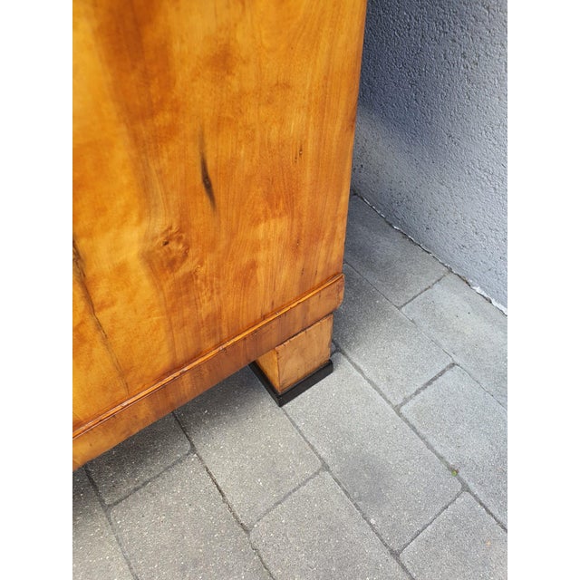 Tan Biedermeier Secretary in Birch, 1815 For Sale - Image 8 of 18