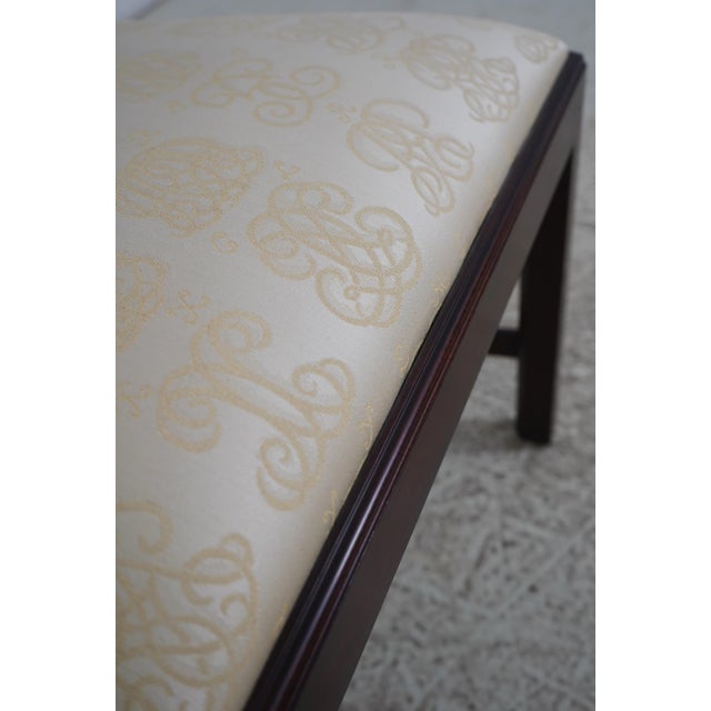 Set of 6 Henkel Harris Mahogany Chippendale Style Side Dining Chairs For Sale - Image 10 of 18