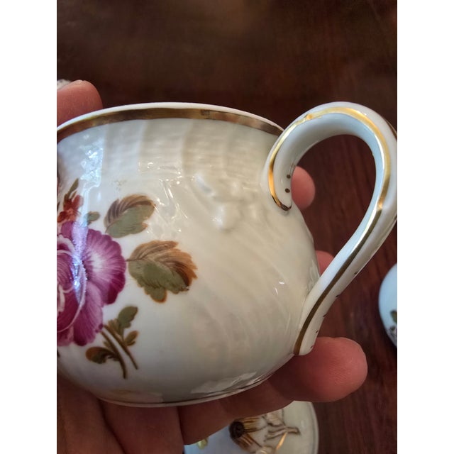 A magnificent never used absolutely pristine set of four richard ginori covered cups all vintage early mid century modern...