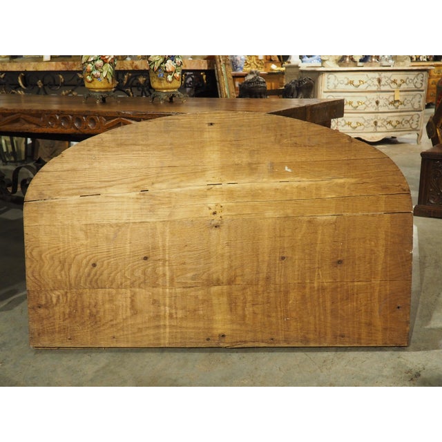 1910s French Carved Oak Gothic Style Overdoor, Circa 1910 For Sale - Image 5 of 12