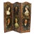 19th Century Hand Painted Floor Screen With Six Portraits For Sale