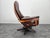 Metal Vintage Swivel Chair in Leather and Wood from Göte Möbler, Sweden, 1960s For Sale - Image 7 of 15