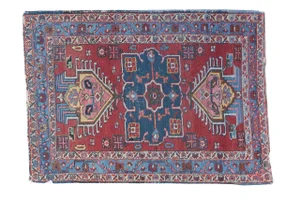 Distressed Heriz Rug - 2'8" X 3'9"