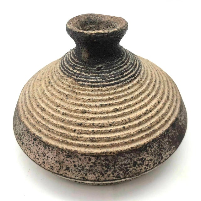 California Pottery Vintage Studio Pottery Stoneware Bud Vases, Lot of 3 For Sale - Image 4 of 15