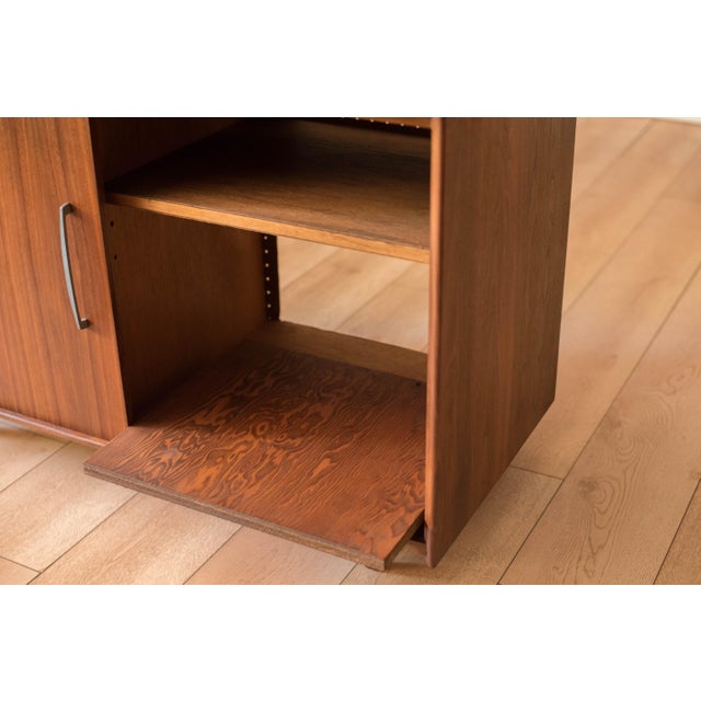 Mid Century Modern Solid Walnut Stereo Console Cabinet by Ace-Hi Furniture For Sale - Image 9 of 18