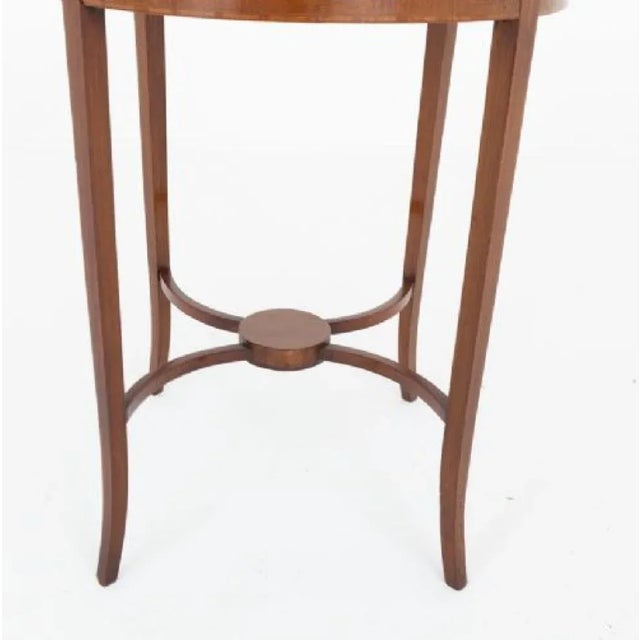 Revival Sheraton Side Table in Mahogany, 1890s For Sale - Image 3 of 4