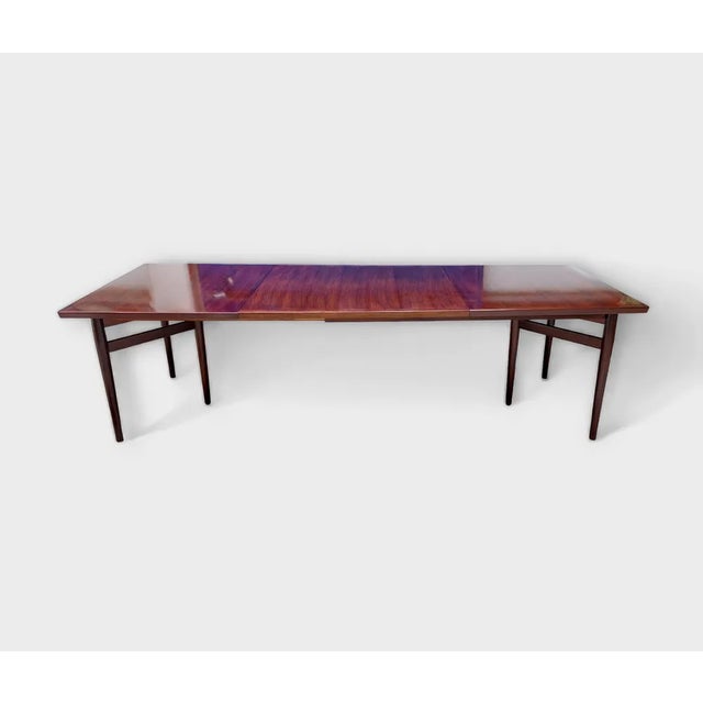 Brown Danish Model 228 Dining Table by Arne Vodder for Sibast Furniture, 1960s For Sale - Image 8 of 8