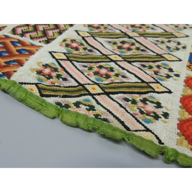Mid 18th Century Antique Tapestry and Embroidery Sampler Textile For Sale - Image 5 of 5