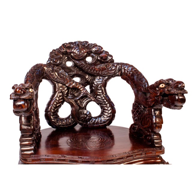 Dragon Armchair, Japan Circa 1900 | Chairish