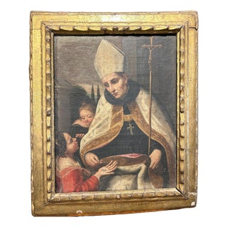 Saint Thomas of Villanova Giving Alms, Late 17th-Early 18th Century, Framed For Sale