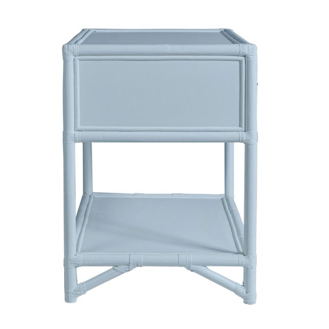 Olympia One-Drawer Nightstand in Light Blue For Sale - Image 4 of 5