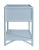 Olympia One-Drawer Nightstand in Light Blue For Sale - Image 4 of 5