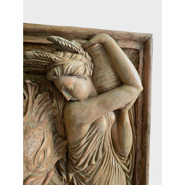 Vintage Art Deco Terracotta Garden Fountain by Ezio Ceccar, 1920 For Sale - Image 6 of 16