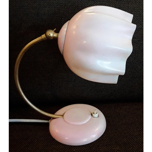 Table Lamp in Bakelite With Gold Painted Metal Bow, 1930s For Sale - Image 3 of 5