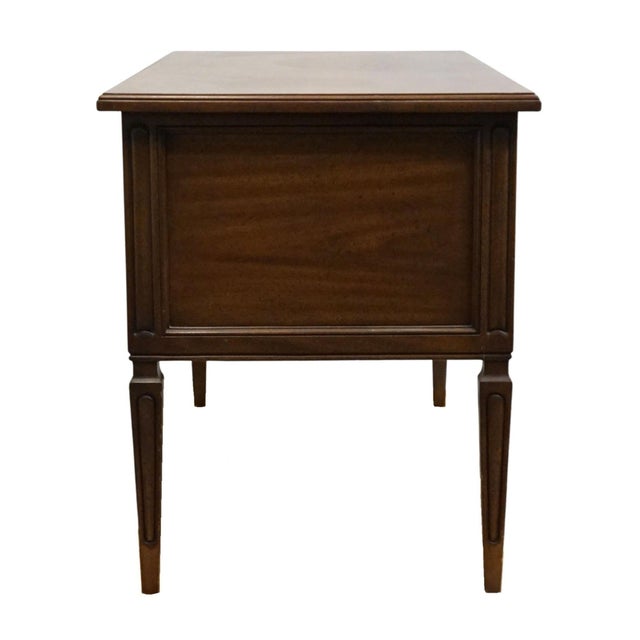 Mount Airy Solid Cherry Italian Provincial Style 54" Writing Desk For Sale - Image 10 of 12