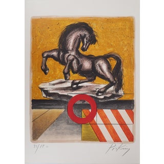 Franz Priking, Fantastic Horse, Original Lithograph For Sale