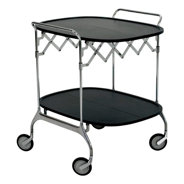 Black Gastone Dolly Trolley Bar Cart by Antonio Citterio and Oliver Low for Kartell For Sale