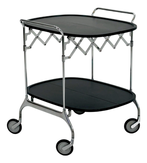 Black Gastone Dolly Trolley Bar Cart by Antonio Citterio and Oliver Low for Kartell