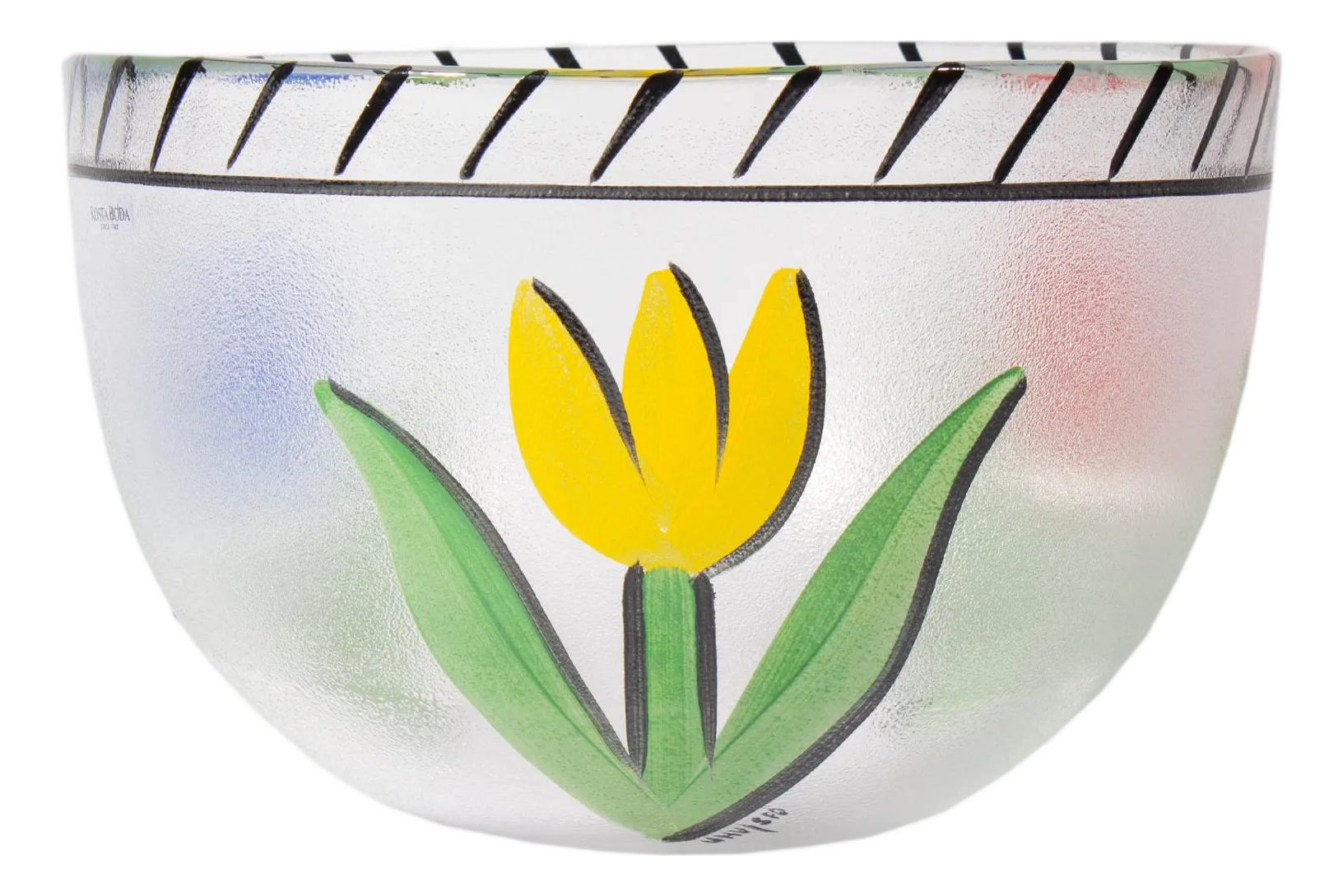 Ulrica Hydman Kosta Boda “Tulipa” Glass Bowl | Chairish